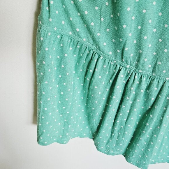 Matilda Jane Dream Chasers Free To Be Top Floral Green Polka Dot Womens L Button - Picture 6 of 9